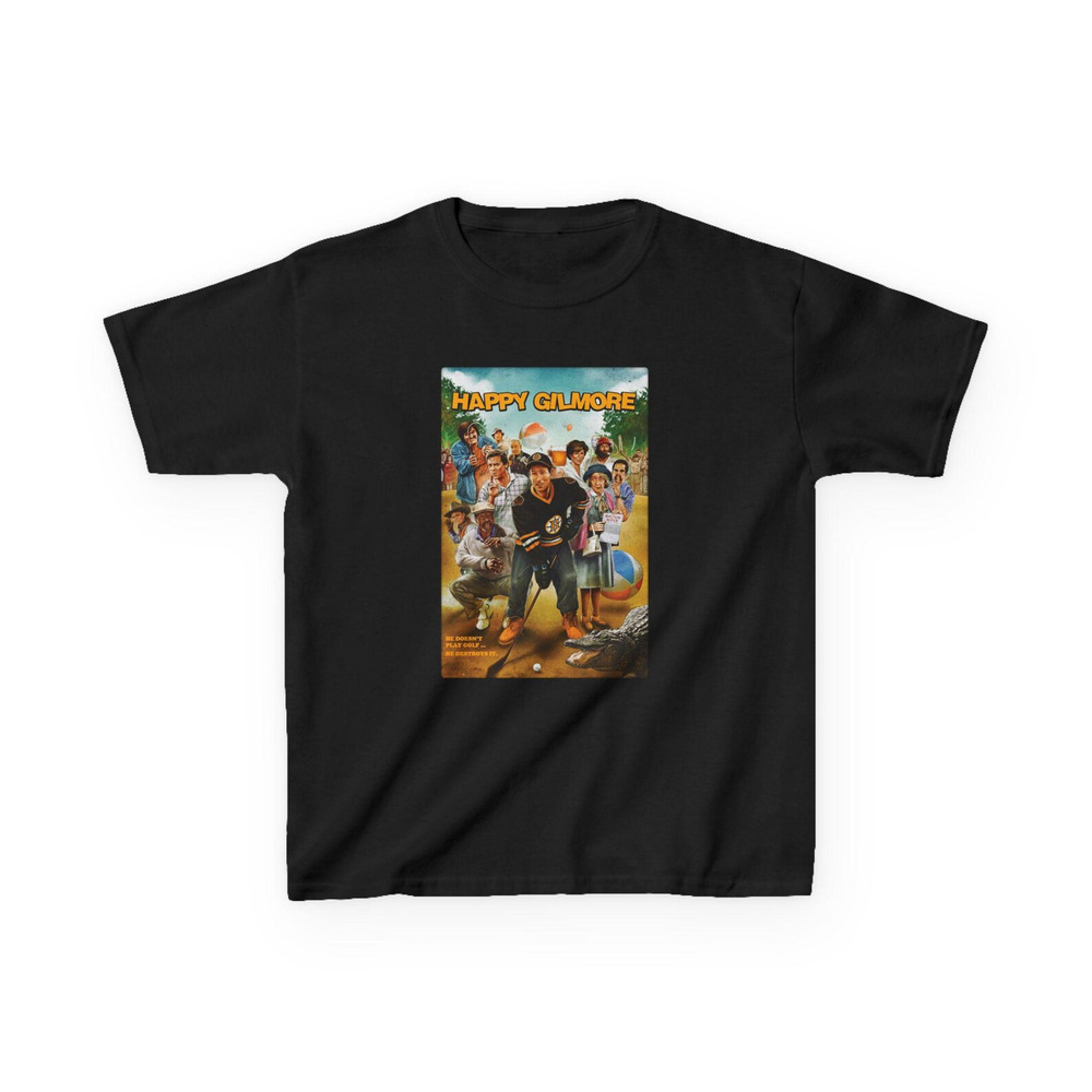 Happy Gilmore Funny Golf Movie T Shirt Black
